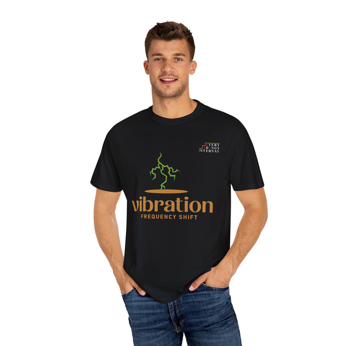 Vibration Frequency Shift Unisex Garment-Dyed T-Shirt