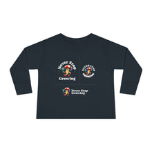 Load image into Gallery viewer, Toddler Long Sleeve Tee - &quot;Never Stop Growing&quot; Cute Mushroom Design

