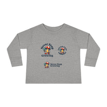 Load image into Gallery viewer, Toddler Long Sleeve Tee - &quot;Never Stop Growing&quot; Cute Mushroom Design
