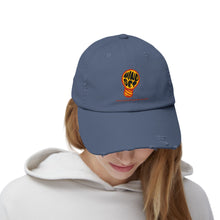 Load image into Gallery viewer, Unisex Distressed Cap - Mindset Lightbulb Design
