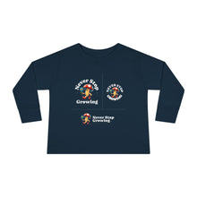 Load image into Gallery viewer, Toddler Long Sleeve Tee - &quot;Never Stop Growing&quot; Cute Mushroom Design
