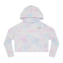 Load image into Gallery viewer, ETI White Women’s Cropped Hooded Sweatshirt
