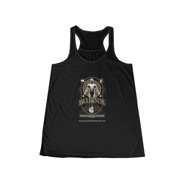 Awakening Design Women's Flowy Racerback Tank Top - Spiritual & Comfort
