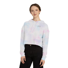 Load image into Gallery viewer, ETI White Women’s Cropped Hooded Sweatshirt
