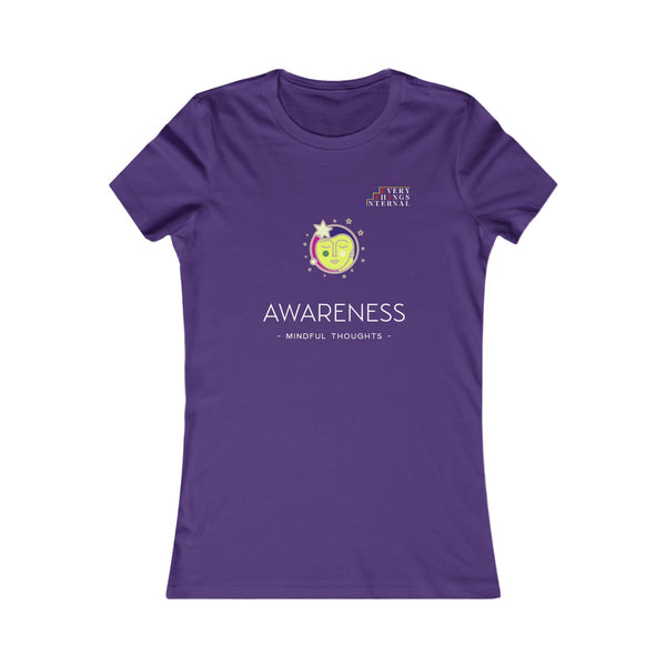 Mindful Thoughts Awareness Women's Tee - Embrace Positivity and Self-Care