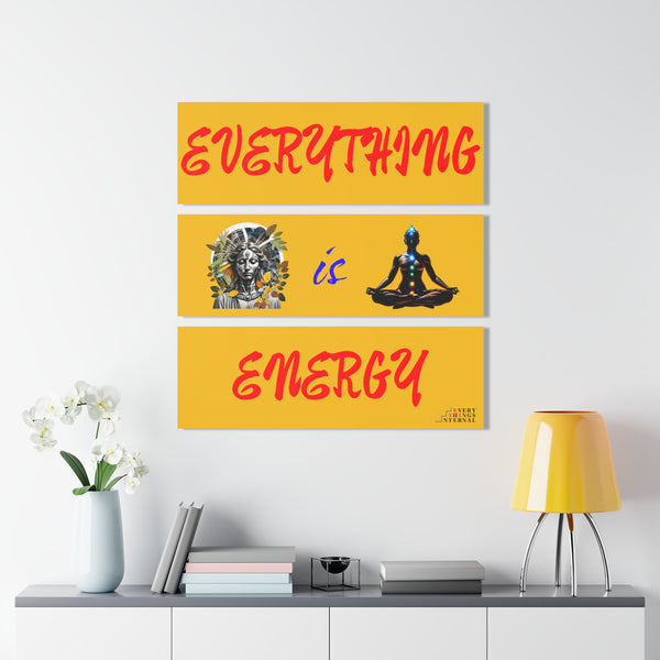 Inspirational Acrylic Print Set - Everything is Energy Triptych Wall Art