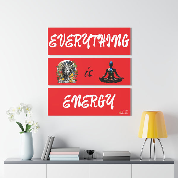 Inspirational Acrylic Print Set - Everything is Energy Triptych Wall Art