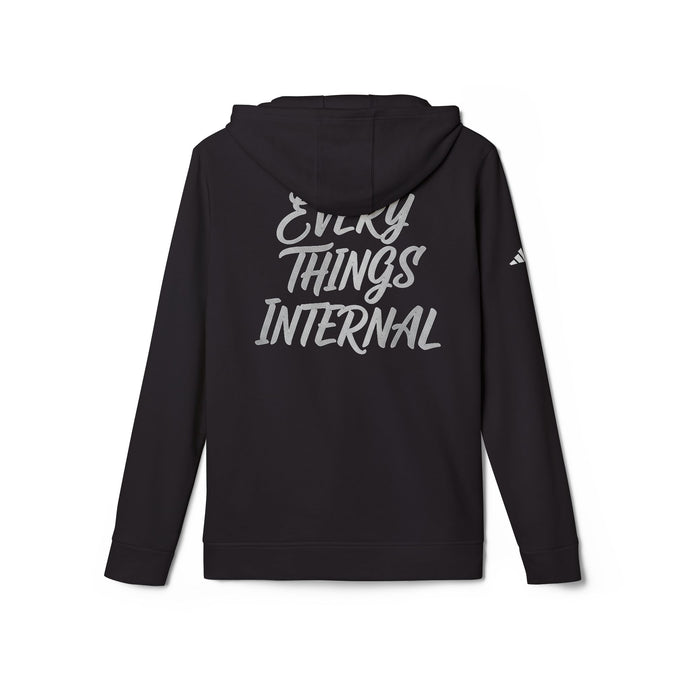 Adidas Unisex Fleece Hoodie - 'Everything is Internal' Design