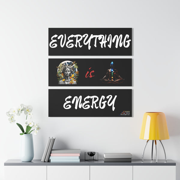 Inspirational Acrylic Print Set - Everything is Energy Triptych Wall Art