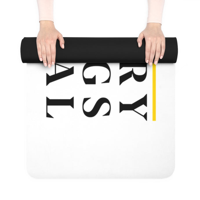 Motivational Rubber Yoga Mat - 