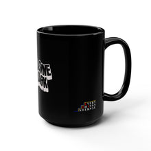 Load image into Gallery viewer, Imagine Work Black Mug, 15oz Coffee Cup, Creative Inspiration Mug, Unique Gift for Artists, Motivational Drinkware, Home Office Decor
