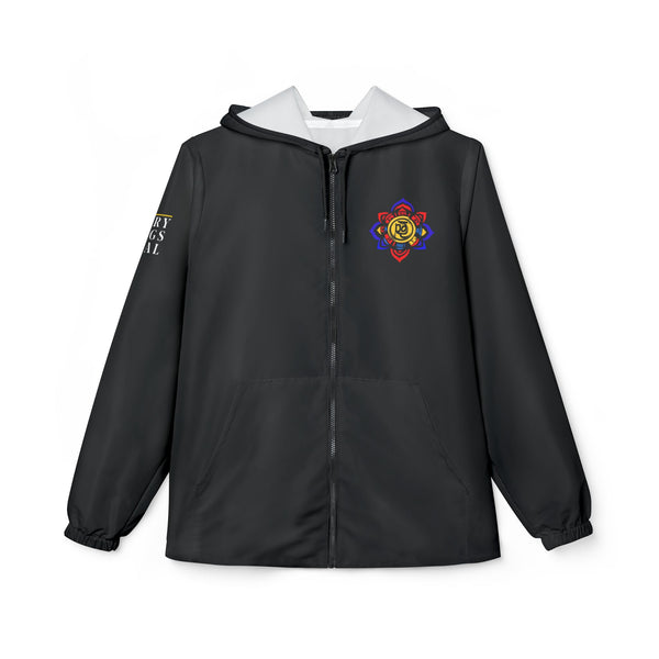 Inspirational Windbreaker Jacket with Spiritual Design