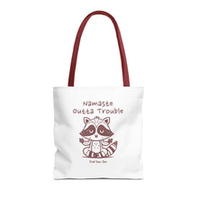 Load image into Gallery viewer, Namaste Outta Trouble Tote Bag | Find Your Zen | Motivational Eco-Friendly Bag
