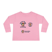 Load image into Gallery viewer, Toddler Long Sleeve Tee - &quot;Never Stop Growing&quot; Cute Mushroom Design
