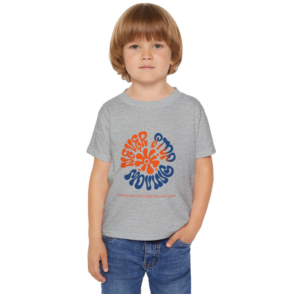 Never Stop Moving Toddler T-Shirt - Fun & Playful Design for Kids