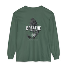 Load image into Gallery viewer, Meditation Long Sleeve T-Shirt - Unisex Garment-Dyed Comfort

