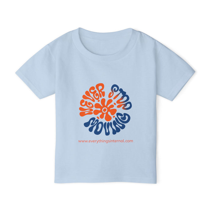 Never Stop Moving Toddler T-Shirt - Fun & Playful Design for Kids