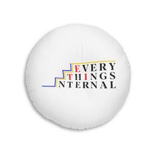 Load image into Gallery viewer, Motivational Tufted Floor Pillow – Make Yourself Proud &amp; Everything&#39;s Internal
